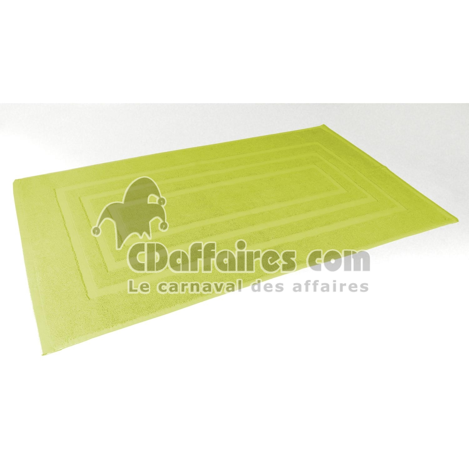 Tapis DE Bain Éponge Vert 50x85 CM 100 Coton