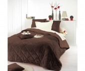 Couvre lit matelassé chocolat