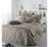 Couvre lit matelassé Venus Taupe