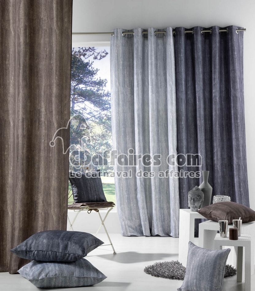 Double rideau Python Gris clair