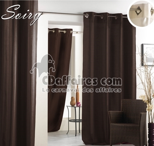 Double rideau Soiry Chocolat