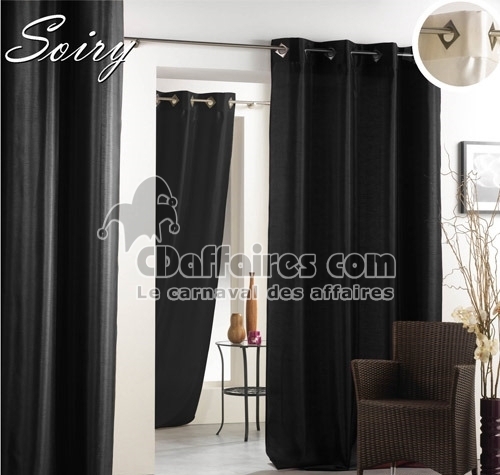 Double rideau Soiry Noir