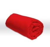 Drap housse Rouge carmin 140x190 cm