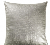 Housse de coussin Croco Argent