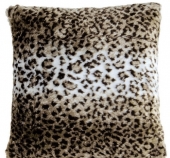 Housse de coussin fourrure Léopard
