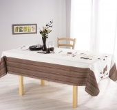 Nappe anti tâche Herbier chocolat