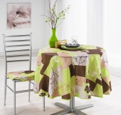 Nappe anti tâche ronde Jasmin vert