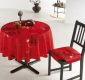 Nappe anti tâche ronde Zoulou rouge