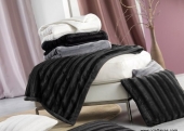 Plaid Loup 130x160 cm Noir