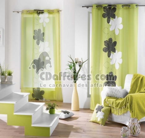ستائر جميلة لغرفة الجلوس Rideau-imprime-naturial-vert,wM3QDN,4YDN,4YDN