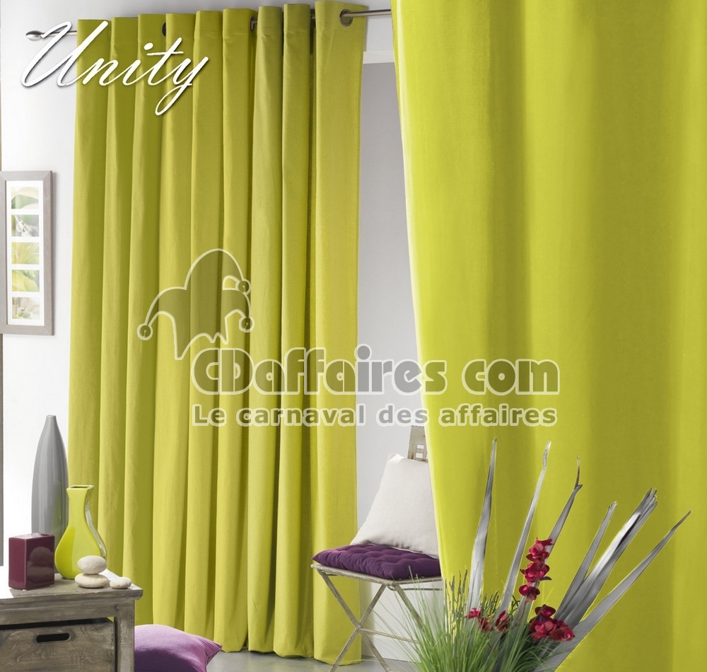 Rideau polycoton Unity Vert