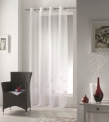 Voilage appliqué Olympe Blanc