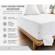 Drap-Housse 140 x 190 cm Percale de Coton 120 Fils Unie PERRINE &ndash; Blanc, image n° 4