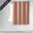 Lot de 2 rideaux occultants &agrave; &oelig;illets 135 x 180 cm &ndash; Uni Blush &ndash; Petite hauteur, image n° 1