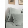Lot de 2 taies d&rsquo;oreiller 63 x 63 cm Lyocell uni &ndash; LYSANDRE Lichen, image n° 6