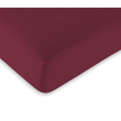 Drap housse 2 en 1 imperm&eacute;able 140 x 190 cm &ndash; Coton 57 fils &ndash; DUO PROTECT Grenat, image n° 4