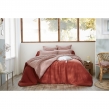Housse de couette réversible 140 x 200 cm – Gaze de coton tissée teintée – VICKIE Terracotta, image n° 2