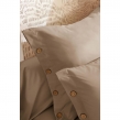 Taie d&rsquo;oreiller 65 x 65 cm Percale 120 fils Ficelle &ndash; PERRINE, image n° 2
