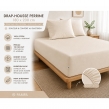 Drap-Housse 180 x 200 cm Percale de Coton 120 Fils Unie PERRINE &ndash; Pampa, image n° 3