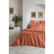 Housse de couette 140 x 200 cm – Lyocell Uni – LYSANDRE – Terracotta, image n° 4