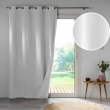 Lot de 2 rideaux occultants double face 140 x 260 cm &ndash; 100 % microfibre &ndash; Obscure Gris, image n° 2