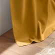 Rideau occultant &agrave; &oelig;illets 135 x 180 cm &ndash; Uni Curry &ndash; Petite hauteur, image n° 4