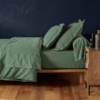 Drap-housse 2 personnes 160 x 200 cm coton 57 fils LINA C&egrave;dre &ndash; Bonnet 30 cm, image n° 5