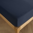 Drap Housse 160 x 200 cm Bleu nuit &ndash; 100% Coton 57 Fils/cm&sup2;- Bonnet 30 cm, image n° 4
