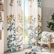 Rideau &agrave; &oelig;illets 140 x 260 cm polyester/lin imprim&eacute; ILONA &ndash; Motif v&eacute;g&eacute;tal, image n° 5