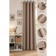 Rideau occultant phonique et thermique 140 x 240 cm Osiris &ndash; Taupe, image n° 2