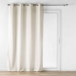 Voilage &agrave; &oelig;illets 140 x 240 cm &ndash; Effet lainage &ndash; Loulaine Beige, image n° 6