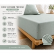 Drap-Housse 180 x 200 cm Percale de Coton 120 Fils PERRINE &ndash; C&eacute;ladon, image n° 3
