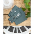 Nappe rectangle 150 x 250 cm + 6 serviettes de table &ndash; Double gaze de coton GA&Iuml;A Canard, image n° 3