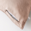 Lot de 2 taies d&rsquo;oreiller 63 x 63 cm Lyocell uni &ndash; LYSANDRE Blush, image n° 4