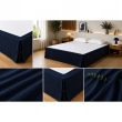 Cache-sommier 160 x 200 cm Double Gaze de Coton GA&Iuml;A Marine &ndash; Qualit&eacute; Haut de Gamme, image n° 3