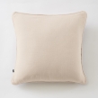 Lot de 2 coussins 45 x 45 cm gaze de coton Pampa &ndash; D&eacute;houssables zip &ndash; Passepoil, image n° 2