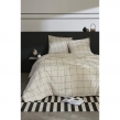 Housse de couette 260 x 240 cm + 2 taies d’oreiller 63 x 63 cm – Coton 57 fils – Carrie Pampa, image n° 2