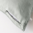 Taie d&rsquo;oreiller 63 x 63 cm &mdash; Lyocell uni LYSANDRE &mdash; 120 fils - Lichen, image n° 2