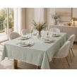 Nappe rectangle 150 x 350 cm + 6 serviettes de table &ndash; Double gaze de coton GA&Iuml;A Vert d&rsquo;eau, image n° 1