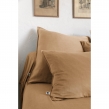 Lot de 2 taies d&rsquo;oreiller 63 x 63 cm Lyocell uni &ndash; LYSANDRE Camel, image n° 6