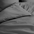 Parure de lit 240 x 220 cm &ndash; Percale de coton 78 fils &ndash; Acier &ndash; Qualit&eacute; H&ocirc;tel &ndash; 2 taies 63x63 cm, image n° 3