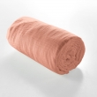 Drap-housse 160 x 200 cm Sienna Rose saumon  &ndash; Gaze de coton & coton 57 fils &ndash; Bonnet 30 cm, image n° 3