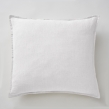 Taie d&rsquo;oreiller 80 x 80 cm &ndash; Lin Lav&eacute; Fran&ccedil;ais SOLINE - Blanc, image n° 1
