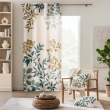 Rideau &agrave; &oelig;illets 140 x 260 cm polyester/lin imprim&eacute; ILONA &ndash; Motif v&eacute;g&eacute;tal, image n° 6