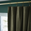 Lot de 2 rideaux velours thym 140 x 270 cm ajustables &ndash; Anneaux pince &ndash; Coton &eacute;pais &ndash; C&Eacute;SAR, image n° 6