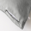 Taie d&rsquo;oreiller 63 x 63 cm &mdash; Lyocell uni LYSANDRE &mdash; 120 fils - Granit, image n° 2