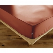 Drap-Housse 160 x 200 cm Percale de Coton 120 Fils Unie PERRINE &ndash; Tomette, image n° 1