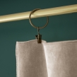 Lot de 2 rideaux velours pampa 140 x 270 cm ajustables &ndash; Anneaux pince &ndash; Coton &eacute;pais &ndash; C&Eacute;SAR, image n° 5