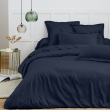 Housse de Couette 260 x 240 cm &ndash; 100% Coton 57 Fils/cm&sup2; &ndash; Bleu Nuit, image n° 3