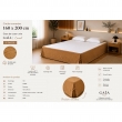 Cache-sommier 160 x 200 cm Double Gaze de Coton GA&Iuml;A Camel &ndash; Qualit&eacute; Haut de Gamme, image n° 2